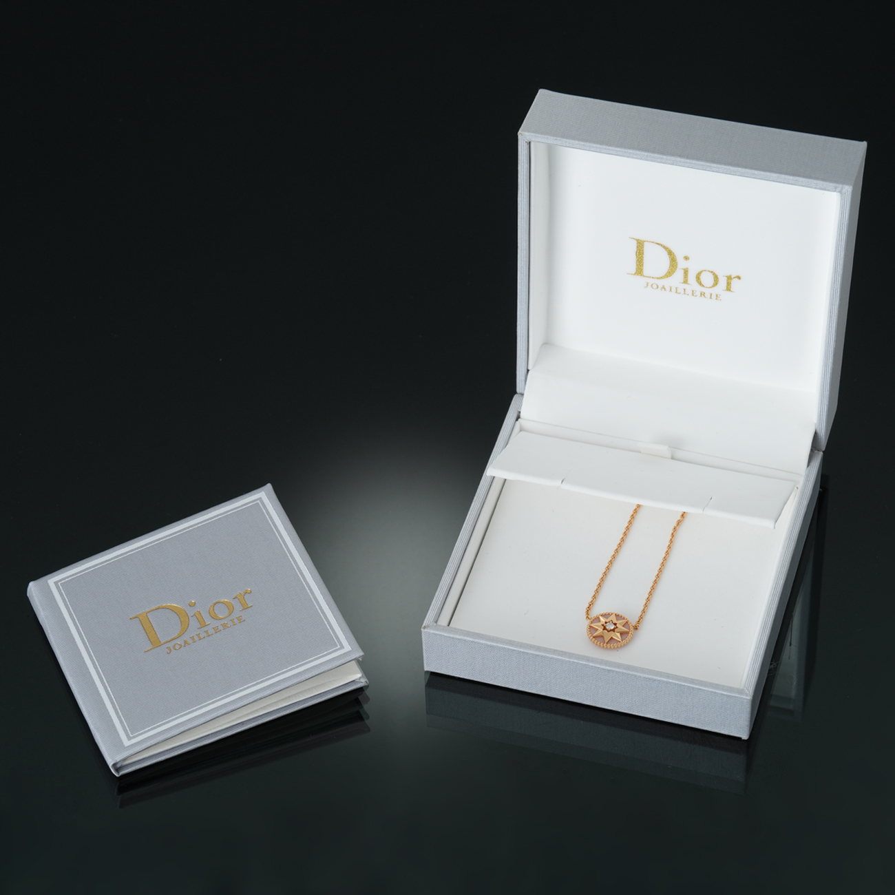 CHRISTIAN DIOR(USED)크리스찬디올 로즈 드 방 네크리스